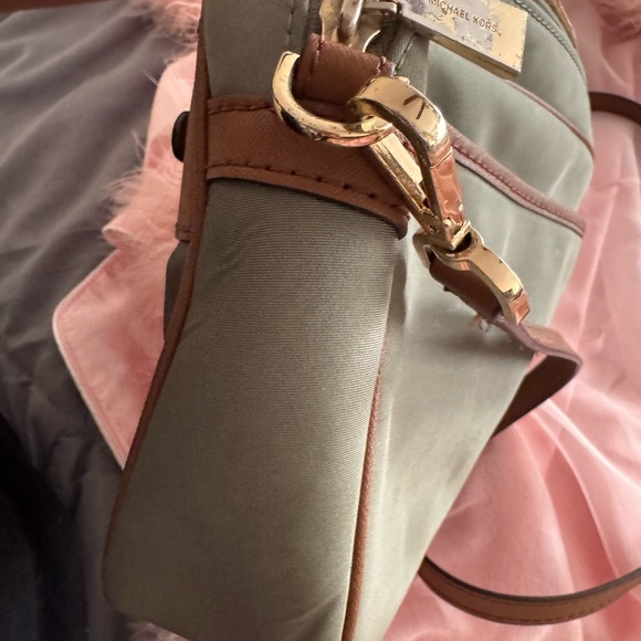 Michael Kors Olive and Chestnut Crossbody Bag - Picture 6 of 7
